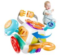 BEZHGOC Activity Cube Sensory Toys, Montessori Toys for 1 Year Old Travel Toys for Toddlers on Plan Educational Learning Toys, Gifts for Infant Newborn Boys Girls (10 In 1)