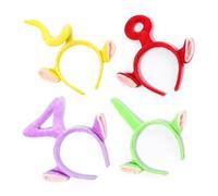 BEZHGOC Teletubbies Headband, 4Pcs Cartoon Teletubbies Costume Headband Cute Hair Hoop Band Birthday Party Decorations Hair Accessories for Kids Adult