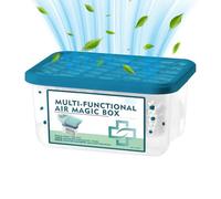 Bezijhr 2 Packs Automatic Dust Collection Air Purifier Magic-box, 13x10cm Multi-functional Air Magic Box Cleaner, Airs Purification Dust Removal Magic Box, Multi-Purpose Room Deodorizer For Home