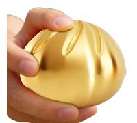 Bezijhr 2 Packs Giant Jumbo Rainbow Dumpling Stress Balls, 8.5x5.5cm Colorful Dumpling Squishy Glitter, Glitter Dumplings Toy, Rainbow Dumplings Stress Ball, Squeezable Steamed Bun Toys For Home