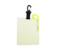 Bezijhr Diving Notepad | Luminous Portable with Pencil & Clip | Glow in the Dark Diving Notepad | for Beginner Divers Underwater Snorkeling Cave Lake Training Photography