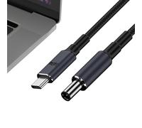 Bezijhr Type C to DC Converter Cable - 140W PD Nylon Fast Charging Converter Cable | Universal Power Cord for Home, Working Place, Portable for Dormitory