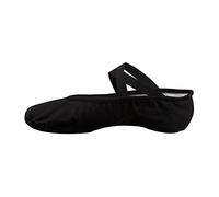 Bezioner-Shop Ballet Slippers Canvas Dance Split Shoes(Black and Light Pink) We Recommend You to Choose One(1) Size Larger Than Your Normal Shoe Size (Black, Adults EU35/UK2.5=8.86")