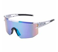 BEZLIT Sports Sunglasses Polarised UV400 Shield Cycling Glasses Unisex | Panoramic Mono Lens Wide Field of View Lightweight Frame Wind Dust Insects Road Bike MTB Jogging Hiking