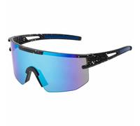 BEZLIT Sports Sunglasses Polarised UV400 Shield Cycling Glasses Unisex | Panoramic Mono Lens Wide Field of View Lightweight Frame Wind Dust Insects Road Bike MTB Jogging Hiking