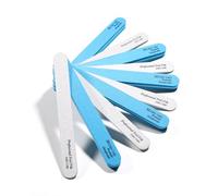 BEZOX 10 Pcs Professional Nail Files and Buffers for Acrylic & Natural Nails, Double-Sided 100/180 Grit Emery Boards, Reusable Salon-Grade Nail Filer and Shine Kit for Women & Pets