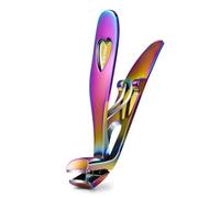 BEZOX Angled Head Nail Clippers for Seniors - Ergonomic Toenail Clipper for Thick Nails, Premium Steel Nail Cutter Trimmer with Catcher for Men and Women