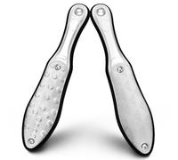 BEZOX Heavy Duty Stainless Steel Full Body Foot File, Professional Double Side Pedicure File, Dead Hard Cracked Skin Calluses Remover, Portable Foot Care Tool（Green