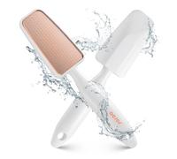 BEZOX Nano-Glass Foot File and Callus Remover - Highly Effective Hard Skin Remover Wake Up Soft Smooth Feet - Durable Foot Scrubber, Long Lasting Foot Buffer - Comfortable Handle (White)