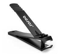 BEZOX Professional Large Jaw Curved Nail Clippers - Heavy Duty Nail Clippers Fingernail Toenail Clippers Trimmers - Heavy Duty Stainless Steel, Suitable for Thick Fingernail Toenail Men Women (Black)