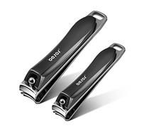 BEZOX Sturdy Comfortable Nail Clipper Set - Stainless Steel Ergonomic Ultra Sharp Nail File Cutter Fit for Seniors, Adult, and Kids, Fingernail and Toenail