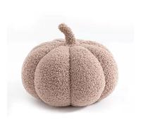 Bezugetop Pumpkin Pillows, 3D Throw Cushion, Plush Soft Sofa Pillows Stuffed, Pumpkin Decoration for Fall Thanksgiving Winter Home Living Room, Light coffee, 30cm