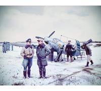 BF 109F-4 With German Luftwaffe Personnel 1:48 Plastic Model Kit ICM