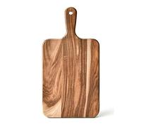 BF BILL.F SINCE 1983 Acacia Wood Large Chopping Board 35×18×1.8cm, Cutting Board with Handle with Handle for Kitchen Meat, Pizza, Cheese, Bread & Fruits