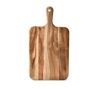 BF BILL.F SINCE 1983 Acacia Wood Large Cutting Board 41×22×1.8cm, Chopping Board with Handle with Handle for Kitchen Meat, Pizza, Cheese, Bread & Fruits