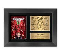 BF Liverpool Autograph Premier League Champions 2019/2020 Display Signed A4 Printed Autograph Football Photo Picture Display in BLACK FRAME No33