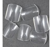 BF New Clear Acrylic French False Toe Nail Art Tips Decoration Pedicure 500 pcs CODE: #44C