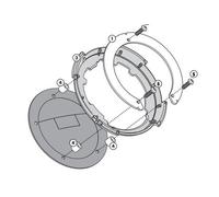 BF30 Flange For Tanklock Bags, Honda CBR1000 RR, NT1100, CB500-650