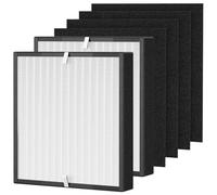 BF35 Filter Compatible with Alen BreatheSmart Classic Air Purifier BF35, H13 Grade True HEPA with Activated Carbon BF35-VOC/Smoke Replacement Filter, 2 H13 True HEPA Filters + 4×Carbon Pre-Filters