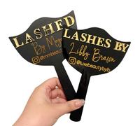 BFBZYME Personalized Lash Props Mirror, Custom Lash Photo Props, Lash Technician Handheld Mirror, Lash Mirror, Lash Logo Mirror, Social Media Props