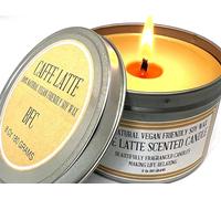 BFC 8 Oz 180 Grams Caffe Latte Scented Soy Wax Candle