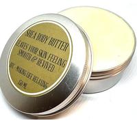 BFC Body Butter Shea Scented 150ML Silver Tin - Made with Shea Butter, Mango Butter & Sweet Almond Carrier Oil. Shipping on 48 hour tracked service