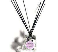 BFC Lavender Reed Diffuser Scented 100ML Cubed Glass with 8 x 240Ml Black Reed Diffuser Sticks provides a lovely Lavender scent into any size room