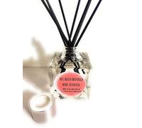 BFC Rose Reed Diffuser Scented 100ML Cubed Glass with 8 x 240Ml Black Reed Diffuser Sticks provides a lovely Rose scent into any room