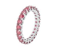 BFD 1.50 CT Natural Ruby Gemstone Full Eternity Ring In White Gold Size K