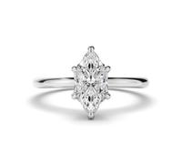 BFD 1.80Ct Certified Lab Marquise Diamond Six Claw Solitaire Engagement Ring in Platinum Size O