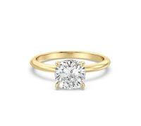 BFD 2.00 Carat E/VS Lab Grown Cushion Diamond Solitaire Engagement Ring in Platinum Size P