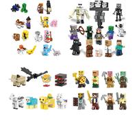 BFD15 45Pcs My World Series Minecraft Figures - Compatible with LEGO Bricks, Custom Mini Figures for Creative Play