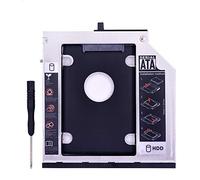 Bfenown 2nd HDD SSD Hard Drive Caddy Tray Replacement for Lenovo Thinkpad T400 T400s T410 T410s T420s T430s T500 W500, Internal Laptop CD DVD ROM Optical Modular Bay to 2.5 Inch 9.5mm