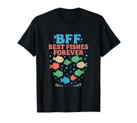 BFF Best Fishes Forever Squad Goals Heart Print T-Shirt