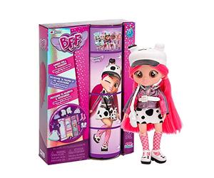 BFF By Cry Babies Dotty | Collectible Fashion Doll with Long Hair, fabric Clothes and 9 Accessories - Gift Toy for Girls and Boys 3+ Years