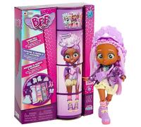 BFF By Cry Babies Phoebe | Collectible Fashion Doll with Long Hair, fabric Clothes and 9 Accessories - Gift Toy for Girls and Boys +5 Years
