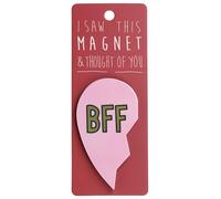 BFF Left Heart Pink Funny Quote Novelty Magnet