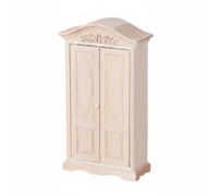 Bffcnl 1:12 Scale Cabinet Openable Doors Dollhouse Wardrobe Realistic Design Mini Wardrobe for Model Makers
