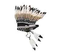 Bffcnl Chief's Indian Hat, Feather Headdress, Decorative Headdress for Parties