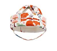 Bffcnl Children Headgear Infant Helmet Head Protector Toddler With Soft Sponge Padding Breathable Loop Opening Secure Chin Strap suitable for indoor wear, Off-White, Little Fox
