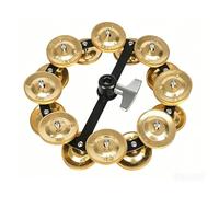 Bffcnl Cymbal Sound Enhancer Double Row Cymbal-topHat Easy to Use Percussion Gear for Drummers, Double-layer Brass Sheet Hi-Hat Bell