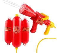 Bffcnl Firefighter Backpack Water Sprayer Toy Set with Tank Powerful Stream Adjustable Pp Shoulder Buckles Design Large Reservoir