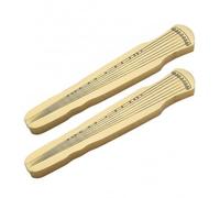 Bffcnl Hand-Lettering Paperweight Elongated Brass Paperweight Solid Stationery for Calligraphers, Writing, Small, Guqin Pattern