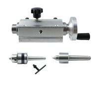 Bffcnl Lathe Tail Assembly Mini Lathe Tail Set Tail Center Chuck Adapter Metal Construction Rotating Center Reduces Wobble on Suitable for Home Machining Small Parts Turning Maintenance tasks