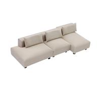 Bffcnl Miniature Dollhouse Sofa Toy Room Sofa with Classic Cushion in Synthetic Material Suitable for Photo Props Col, S 1row cloth