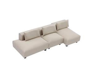 Bffcnl Miniature Dollhouse Sofa Toy Room Sofa with Classic Cushion in Synthetic Material Suitable for Photo Props Col, S 1row cloth