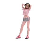 Bffcnl Miniature Female Figurine, Highly Detailed Miniature Resin Model for Creative Projects, Photo Decoration, Suitable for Collectors, Home And Office, 9.8cm