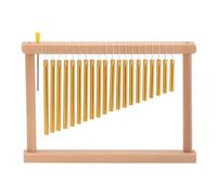 Bffcnl Musical Wind Chime Percussion Chime Bar Instrument Tree With Precision Tuning And Compact Tabletop Setup For Smooth Sweeping Effects suitable for band classroom teaching stage show, Gold