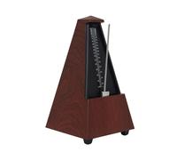 Bffcnl Pyramid Metronome Stable Base Mechanical Metronome Scale Instrument Rhythm Meter for, Mahogany
