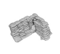 Bffcnl Sandbag Wall Model in 1:35 Scale, Miniature Scene Prop, Ornament, Role-playing Toy, Compact Collection, DIY Scene Accessory, Diorama